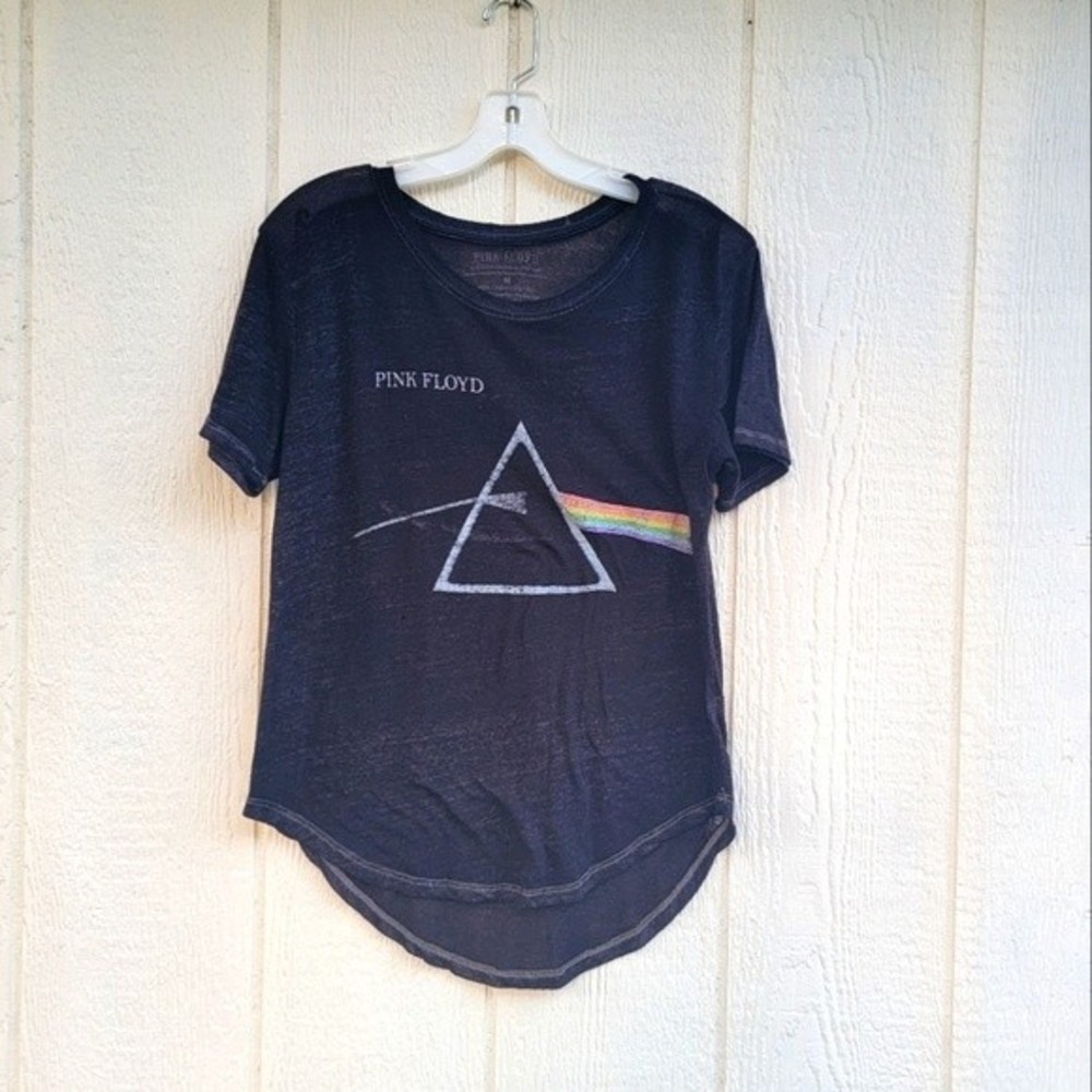 womens pink floyd burnout tshirt sz medium